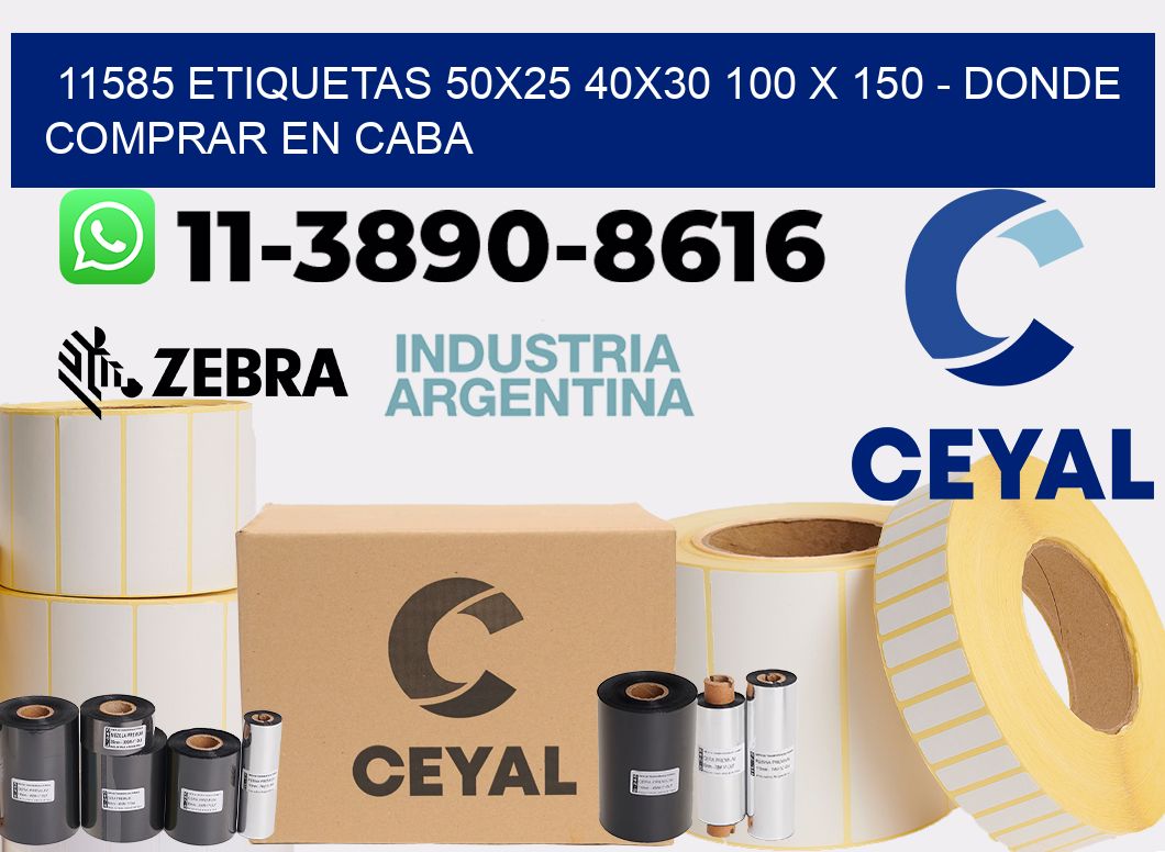 11585 etiquetas 50x25 40x30 100 x 150 - Donde Comprar en Caba