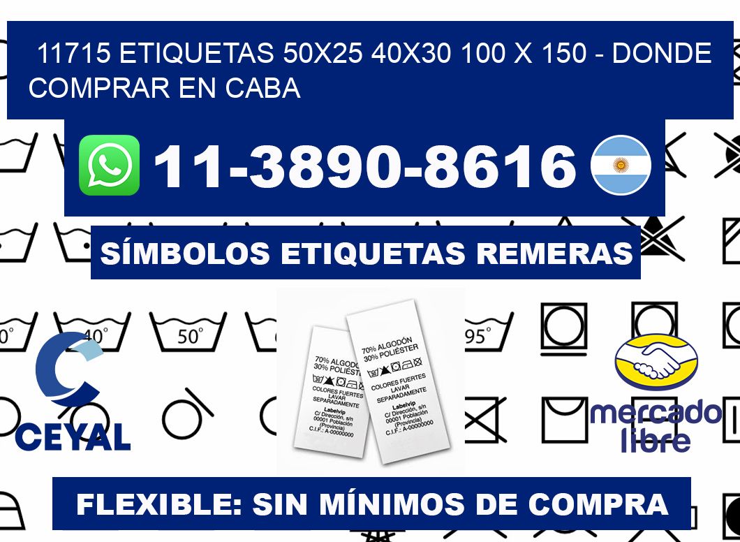 11715 etiquetas 50x25 40x30 100 x 150 - Donde Comprar en Caba
