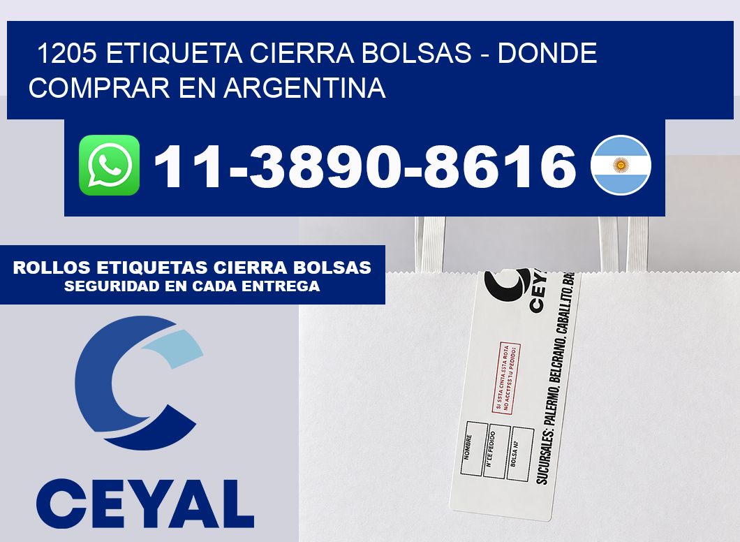 1205 etiqueta Cierra Bolsas – Donde Comprar en Argentina