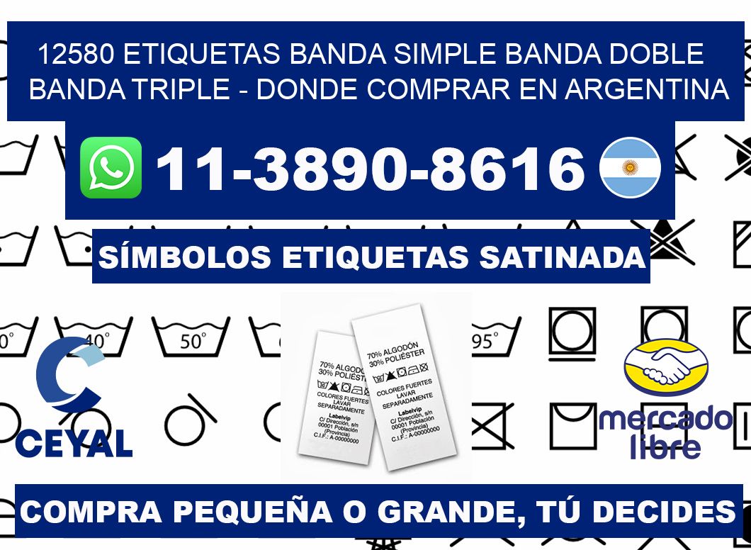 12580 etiquetas banda simple banda doble banda triple - Donde Comprar en Argentina