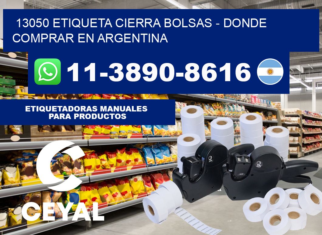13050 etiqueta Cierra Bolsas - Donde Comprar en Argentina