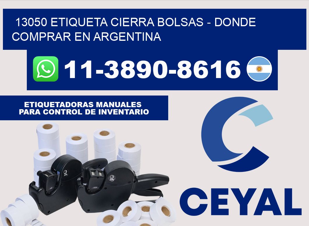 13050 etiqueta Cierra Bolsas - Donde Comprar en Argentina