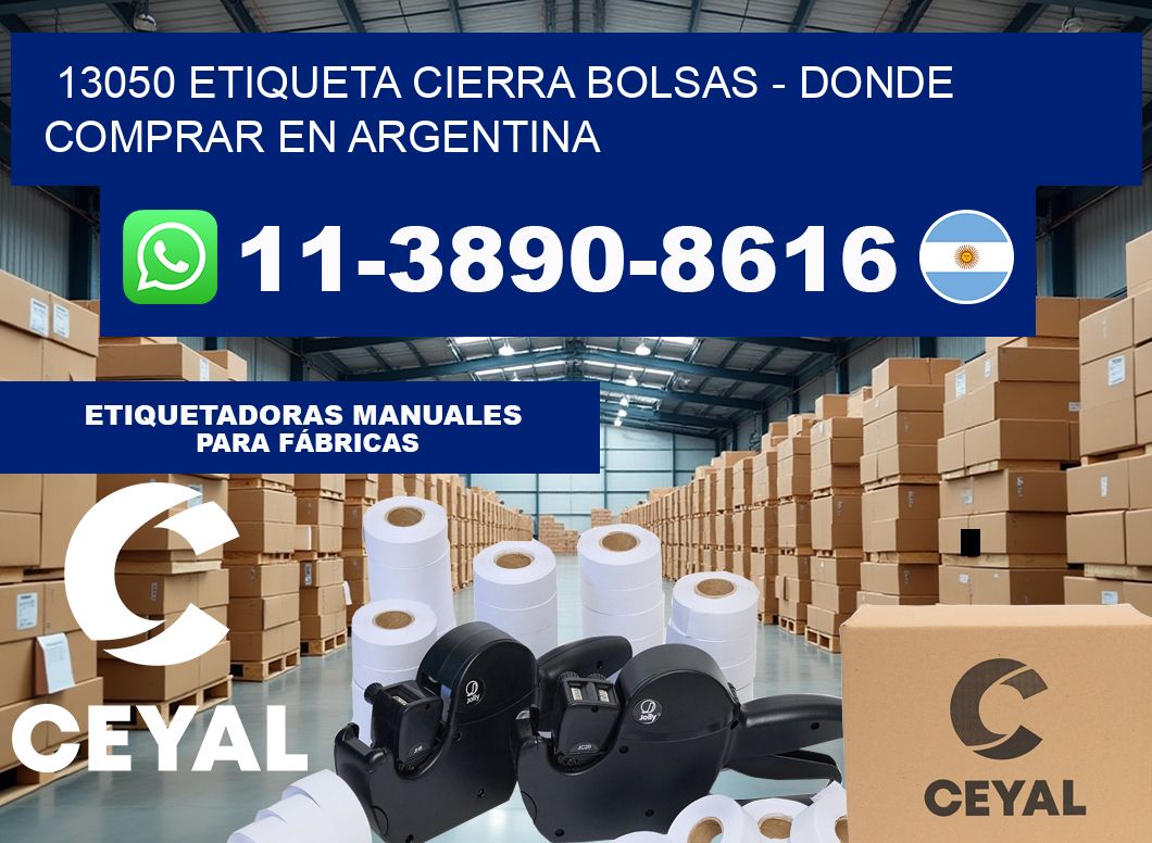 13050 etiqueta Cierra Bolsas – Donde Comprar en Argentina