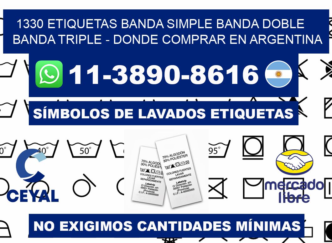 1330 etiquetas banda simple banda doble banda triple - Donde Comprar en Argentina