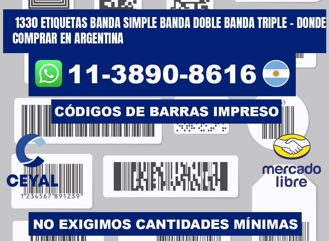 1330 etiquetas banda simple banda doble banda triple - Donde Comprar en Argentina