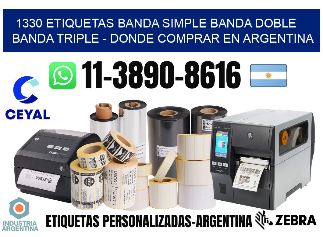 1330 etiquetas banda simple banda doble banda triple - Donde Comprar en Argentina