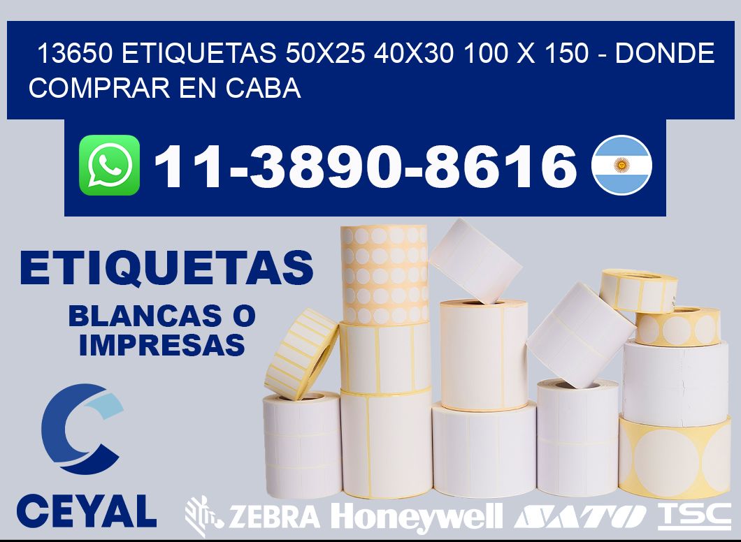 13650 etiquetas 50x25 40x30 100 x 150 - Donde Comprar en Caba