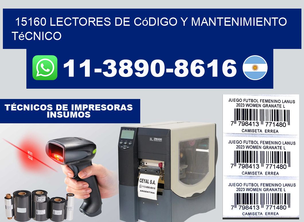 15160 Lectores de Código y Mantenimiento Técnico