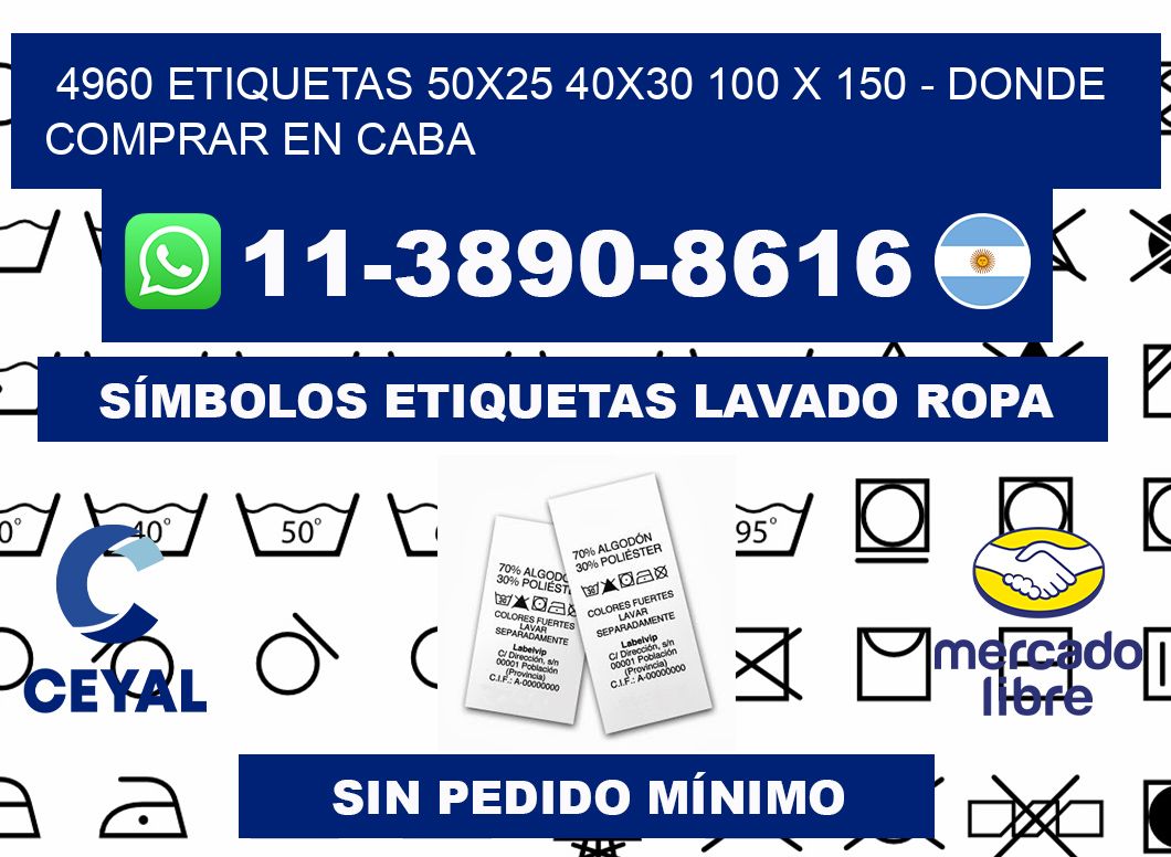 4960 etiquetas 50x25 40x30 100 x 150 - Donde Comprar en Caba