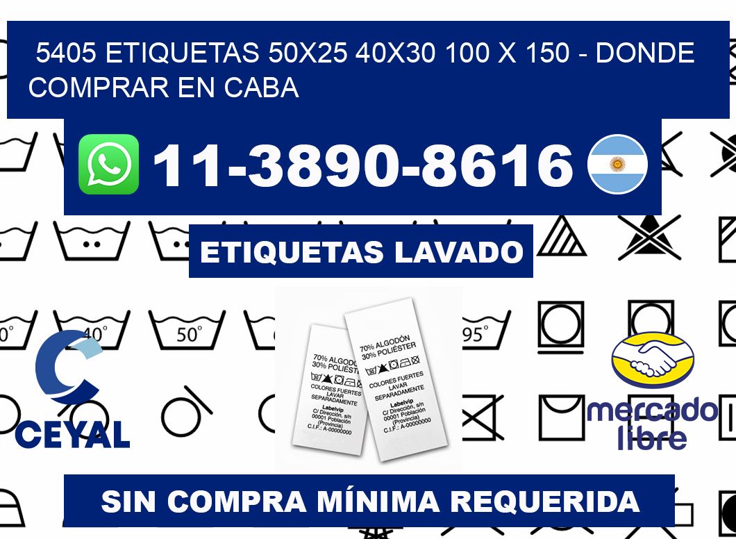 5405 etiquetas 50x25 40x30 100 x 150 - Donde Comprar en Caba