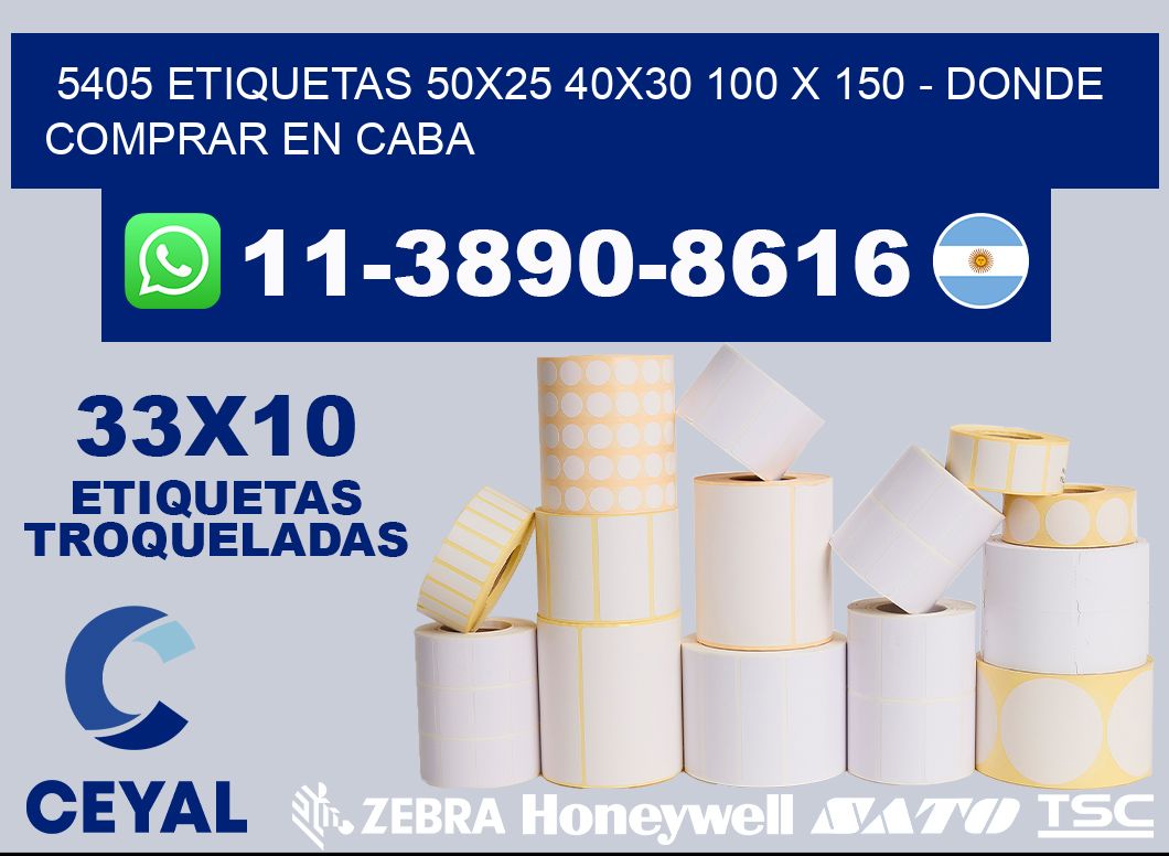 5405 etiquetas 50x25 40x30 100 x 150 - Donde Comprar en Caba