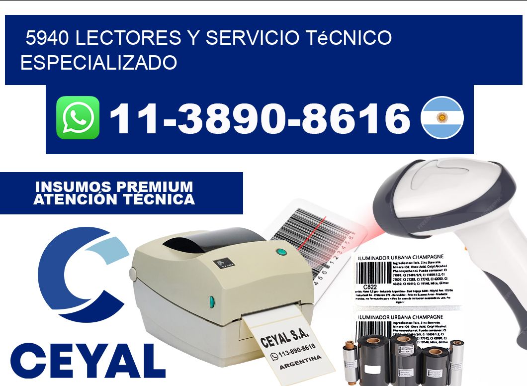 5940 Lectores y Servicio Técnico Especializado