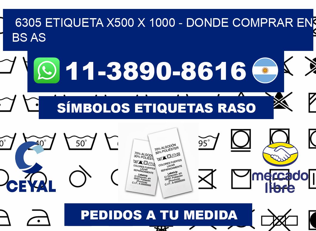 6305 etiqueta x500 x 1000 - Donde Comprar en bs as