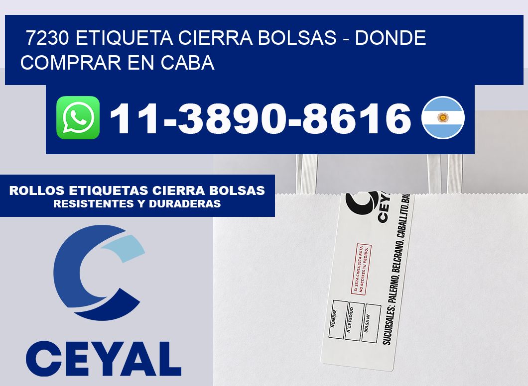 7230 etiqueta Cierra Bolsas – Donde Comprar en Caba
