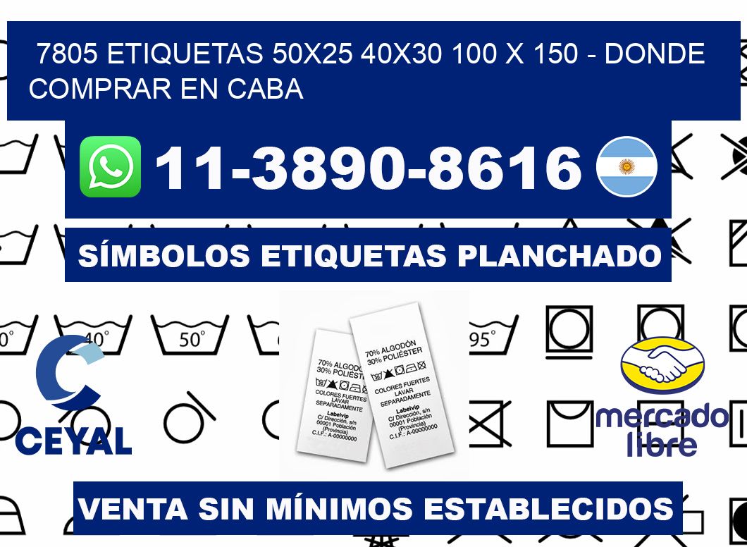 7805 etiquetas 50x25 40x30 100 x 150 - Donde Comprar en Caba