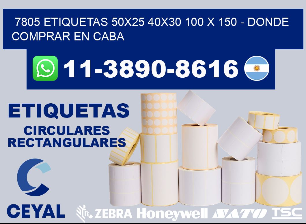 7805 etiquetas 50x25 40x30 100 x 150 - Donde Comprar en Caba
