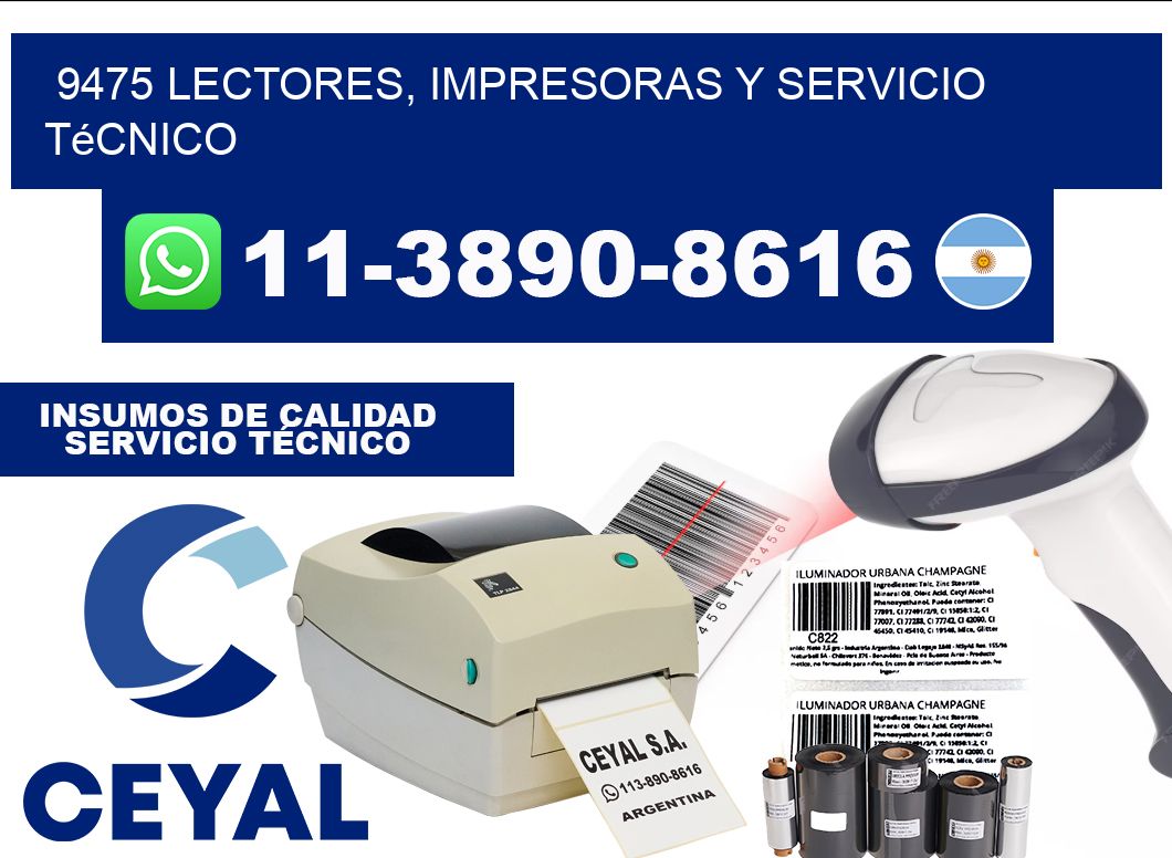 9475 Lectores, Impresoras y Servicio Técnico