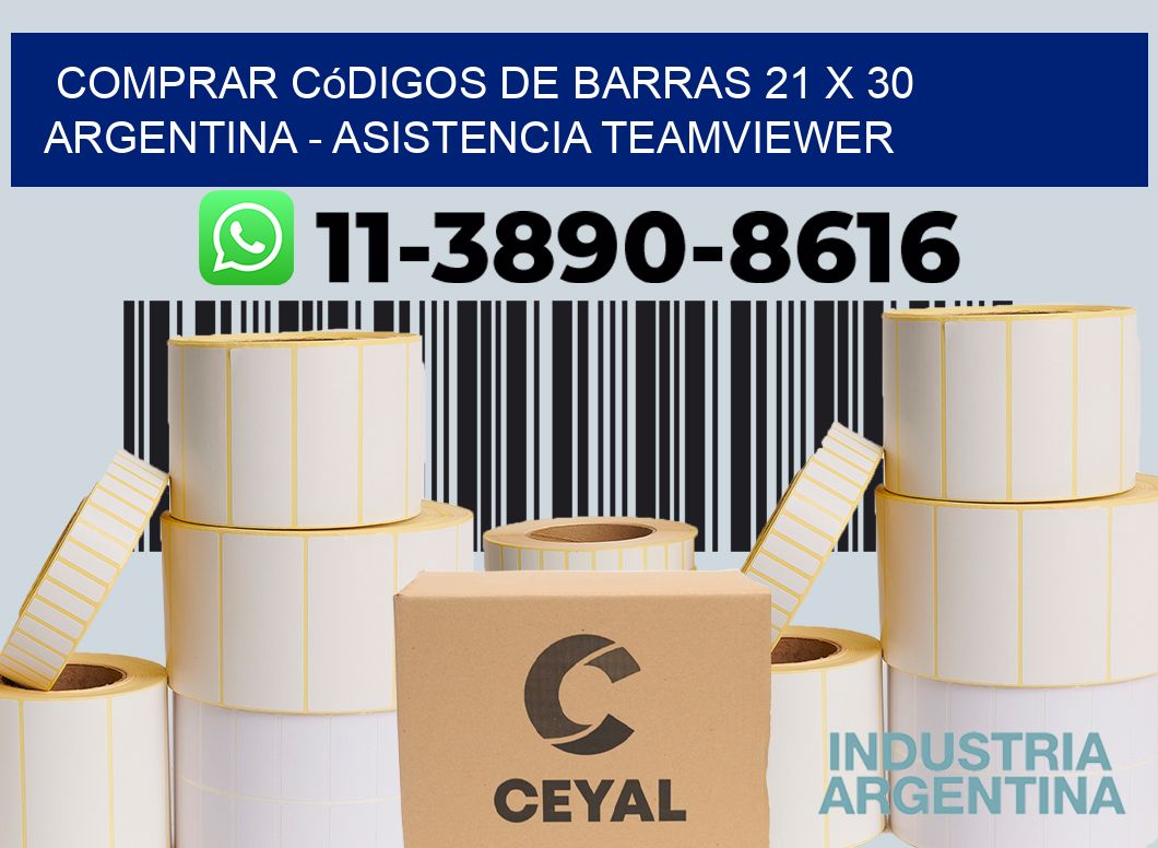 Comprar códigos de barras 21 x 30 argentina - asistencia teamviewer