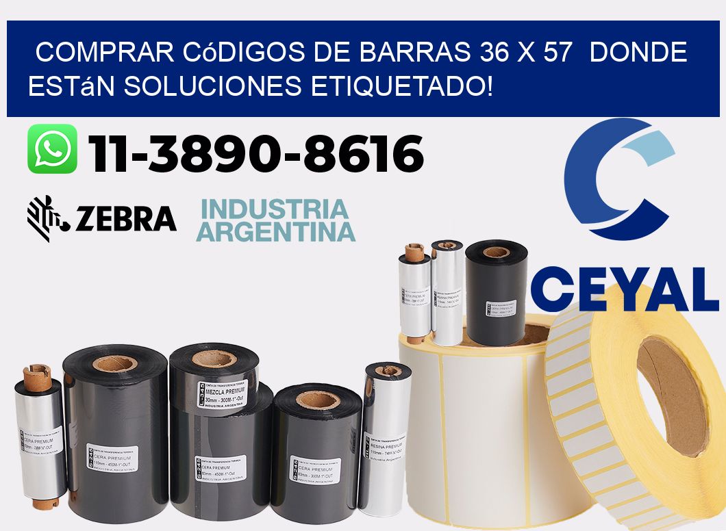 Comprar códigos de barras 36 x 57  donde están soluciones etiquetado!