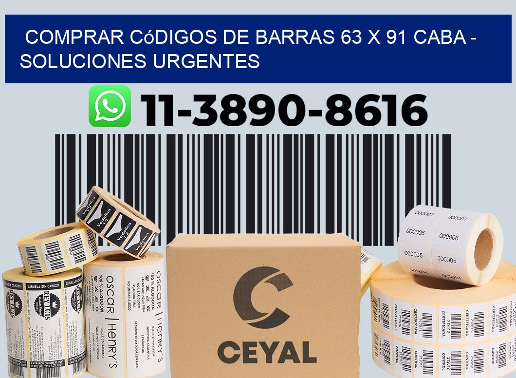 Comprar códigos de barras 63 x 91 CABA - soluciones urgentes