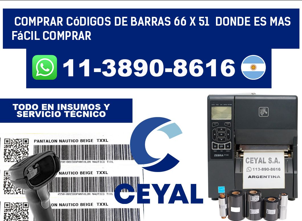 Comprar códigos de barras 66 x 51  Donde es mas fácil comprar