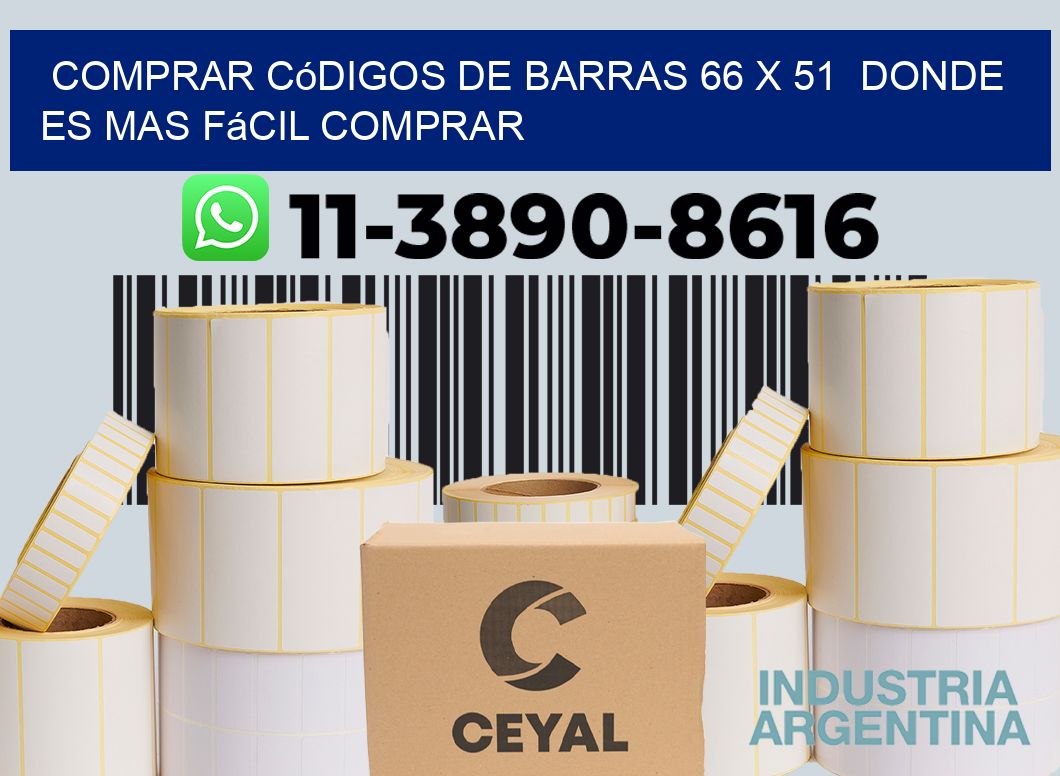Comprar códigos de barras 66 x 51  Donde es mas fácil comprar
