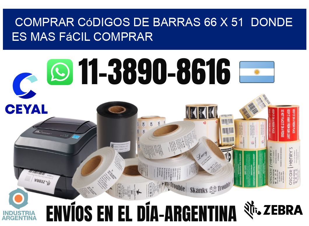 Comprar códigos de barras 66 x 51  Donde es mas fácil comprar