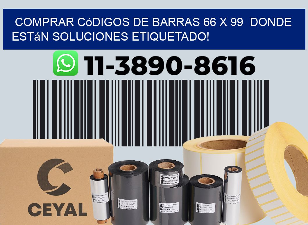 Comprar códigos de barras 66 x 99  donde están soluciones etiquetado!