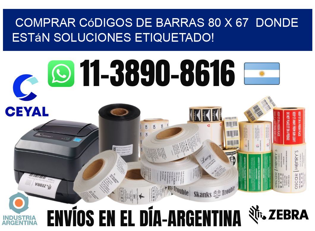 Comprar códigos de barras 80 x 67  donde están soluciones etiquetado!