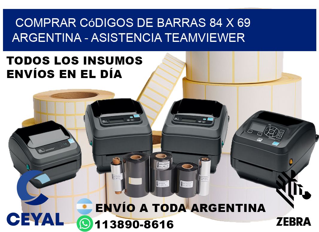 Comprar códigos de barras 84 x 69 argentina - asistencia teamviewer