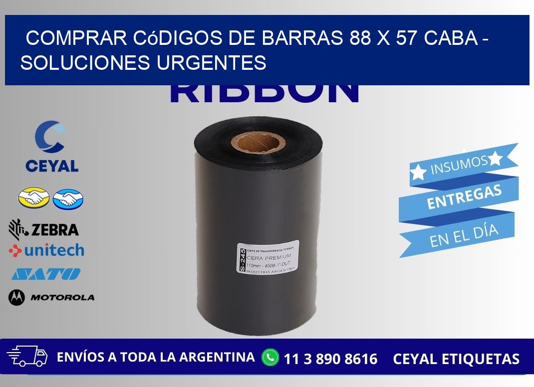 Comprar códigos de barras 88 x 57 CABA - soluciones urgentes