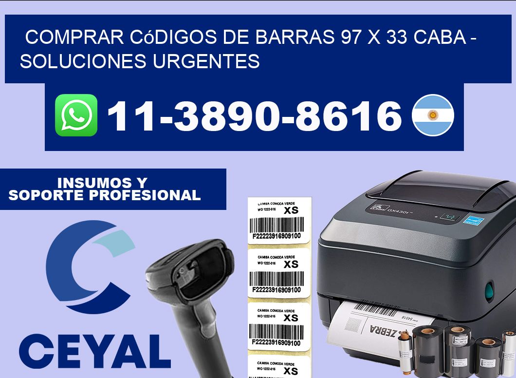 Comprar códigos de barras 97 x 33 CABA – soluciones urgentes