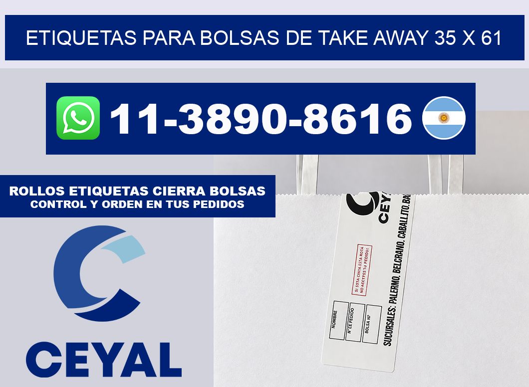 ETIQUETAS PARA BOLSAS DE TAKE AWAY 35 x 61
