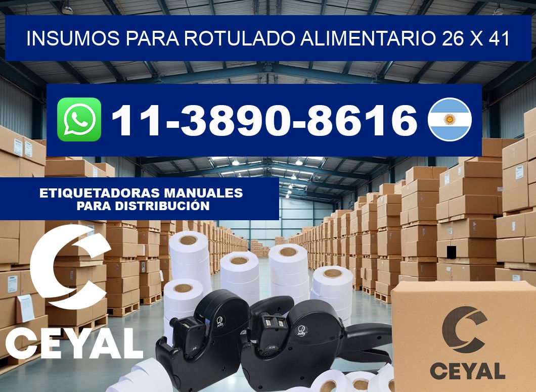 Insumos para rotulado alimentario 26 x 41