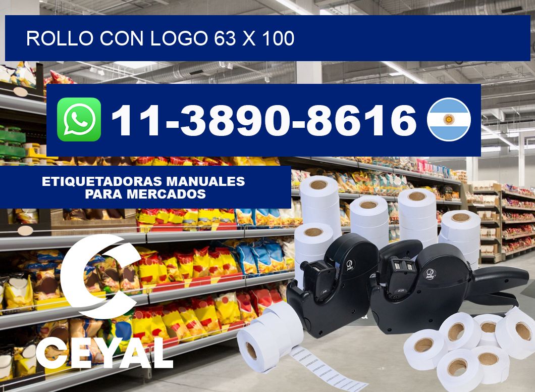Rollo con logo 63 x 100