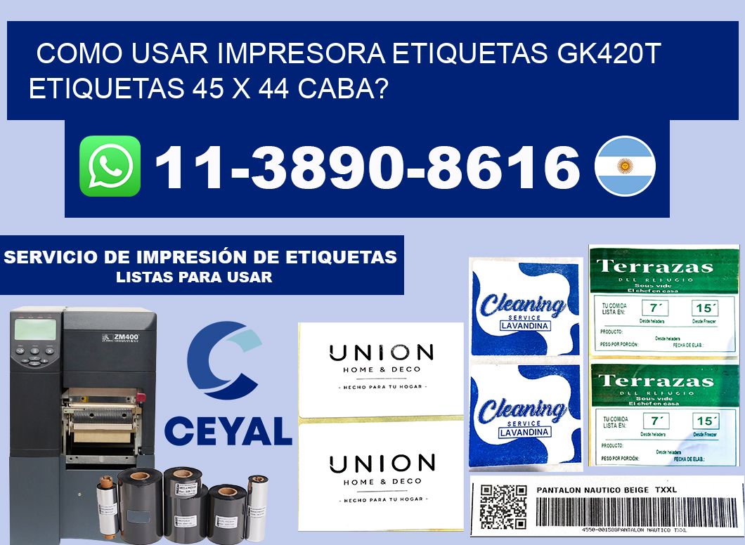 como usar impresora etiquetas gk420t etiquetas 45 x 44 CABA?