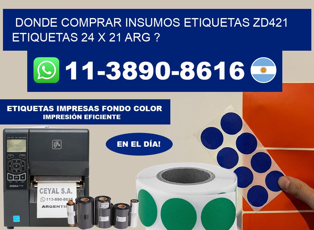 donde comprar insumos etiquetas zd421 etiquetas 24 x 21 ARG ?