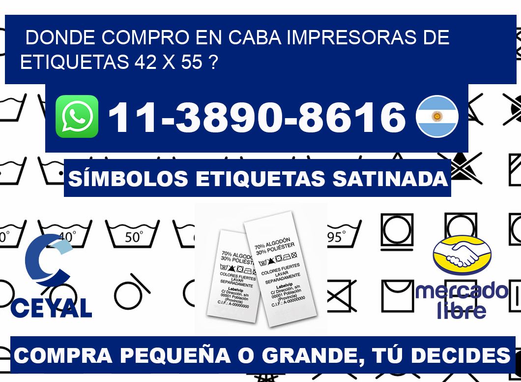 donde compro en CABA impresoras de etiquetas 42 x 55 ?
