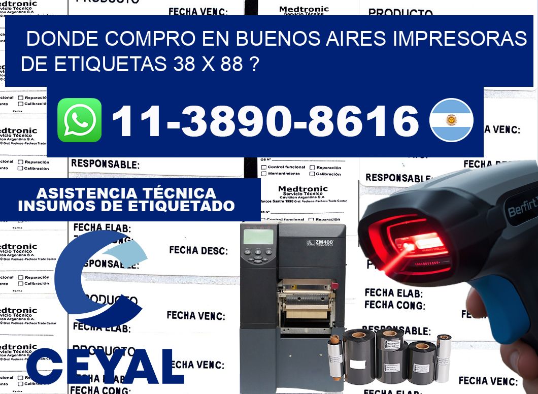 donde compro en buenos aires impresoras de etiquetas 38 x 88 ?