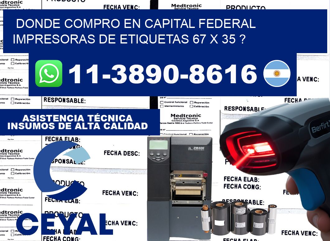 donde compro en capital federal impresoras de etiquetas 67 x 35 ?