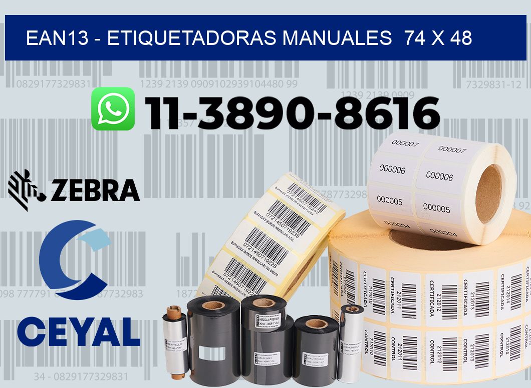 ean13 - Etiquetadoras Manuales 74 x 48