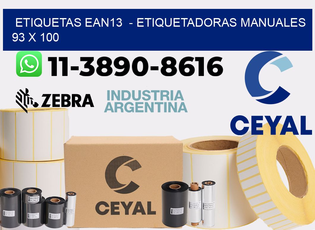 etiquetas ean13  – Etiquetadoras Manuales  93 x 100