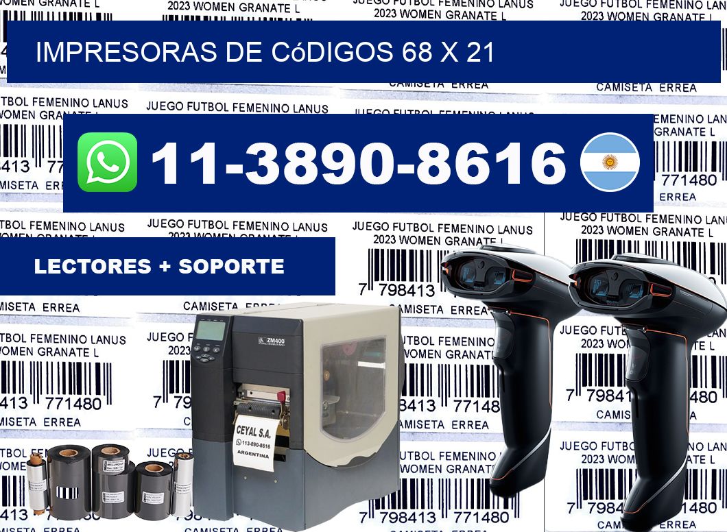 impresoras de códigos 68 x 21