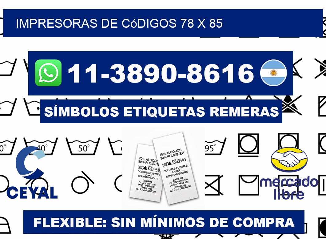 impresoras de códigos 78 x 85