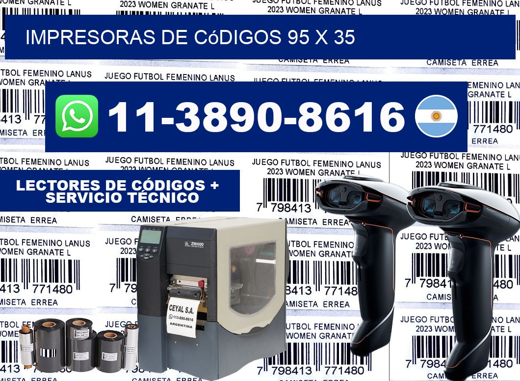 impresoras de códigos 95 x 35