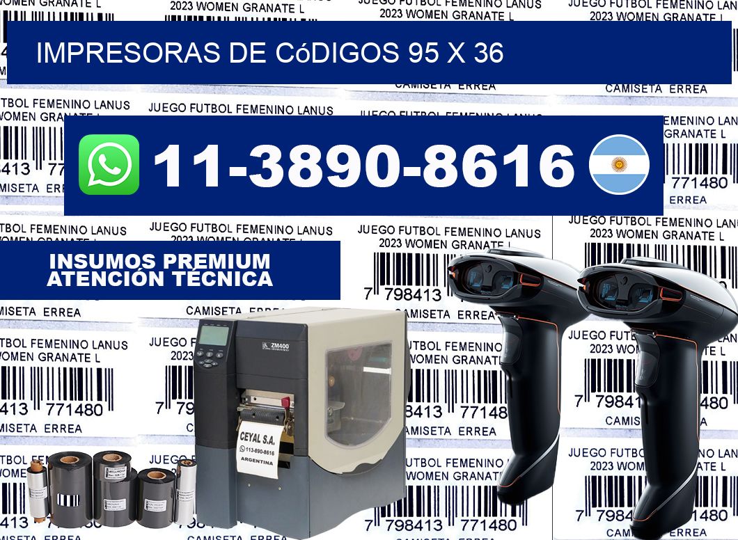 impresoras de códigos 95 x 36