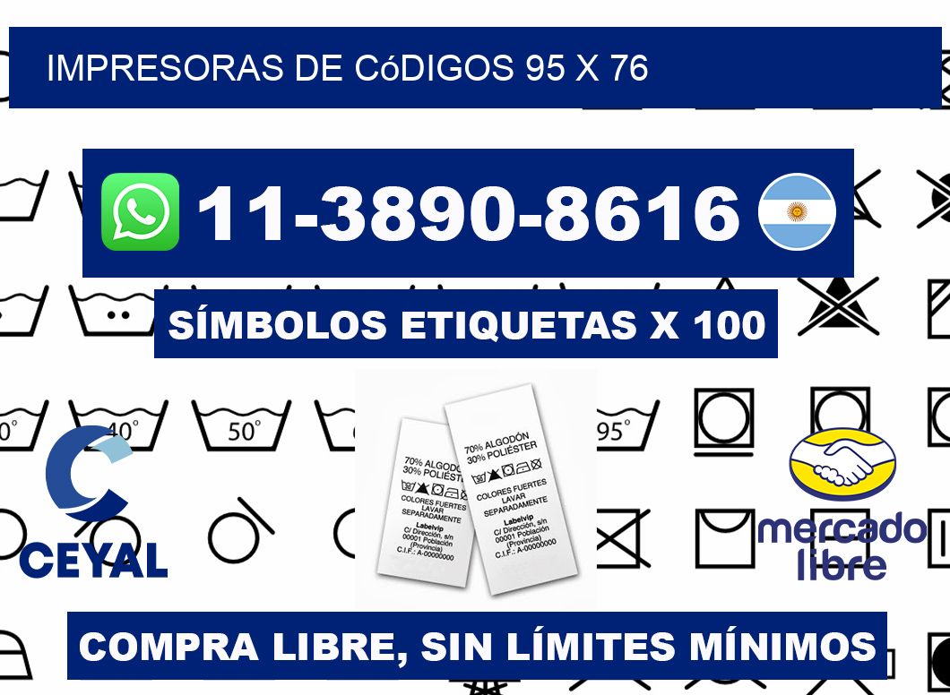impresoras de códigos 95 x 76