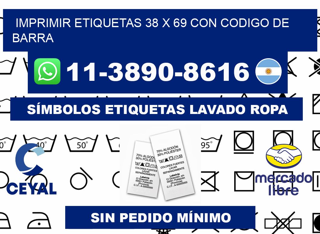 imprimir etiquetas 38 x 69 con codigo de barra