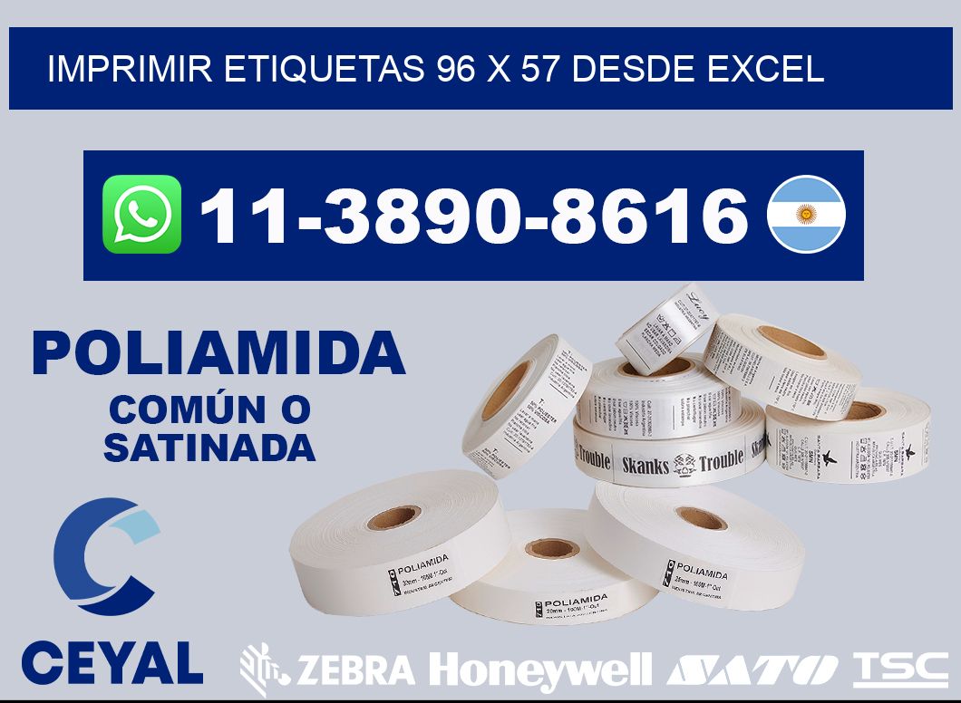 imprimir etiquetas 96 x 57 desde excel