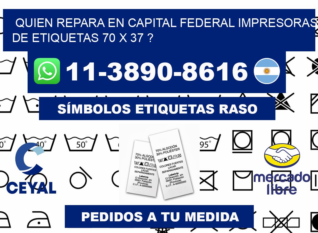quien repara en capital federal impresoras de etiquetas 70 x 37 ?